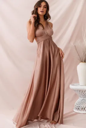 Ariana Multiway Maxi Dress Mocha