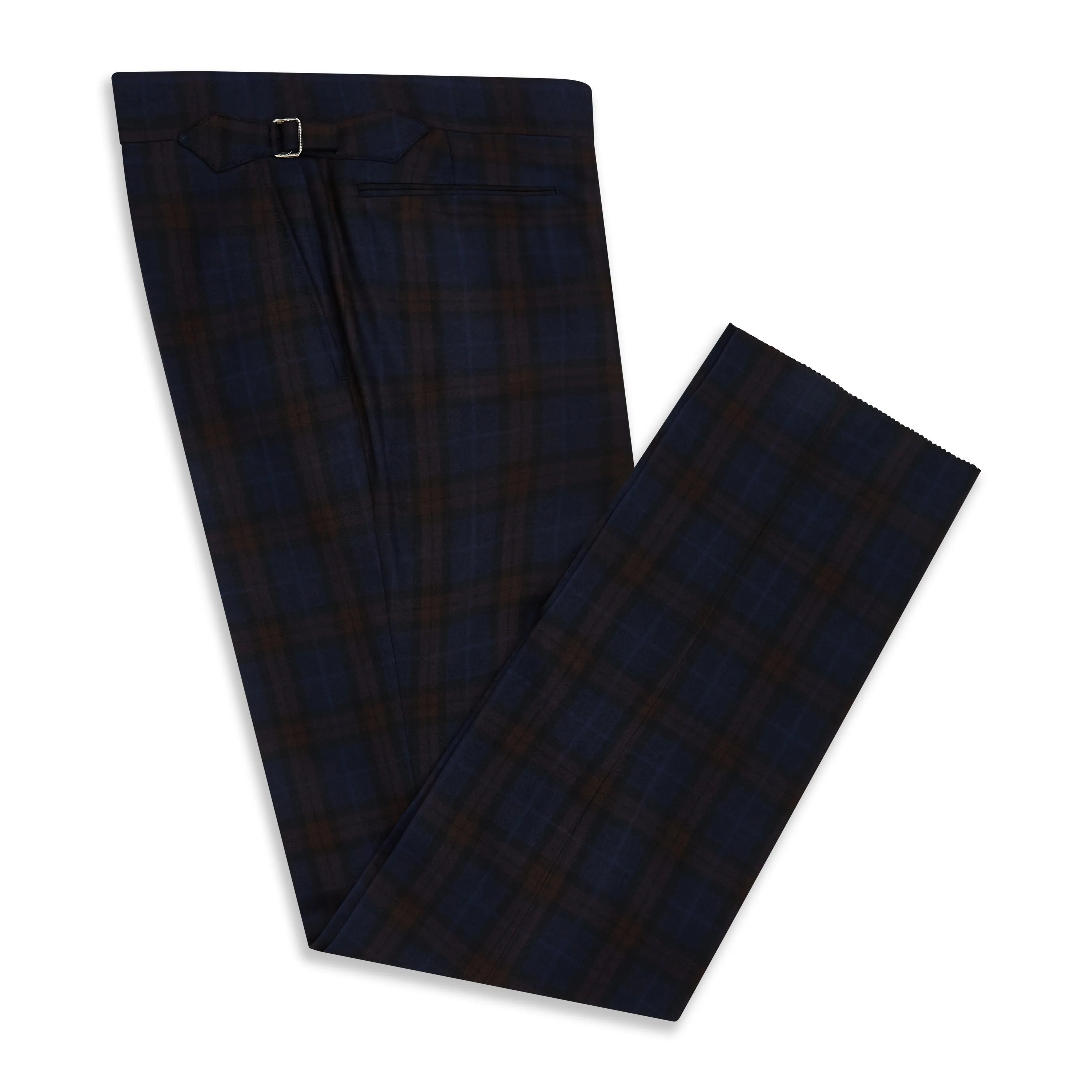 Barney Navy and Red Tartan Check Trouser