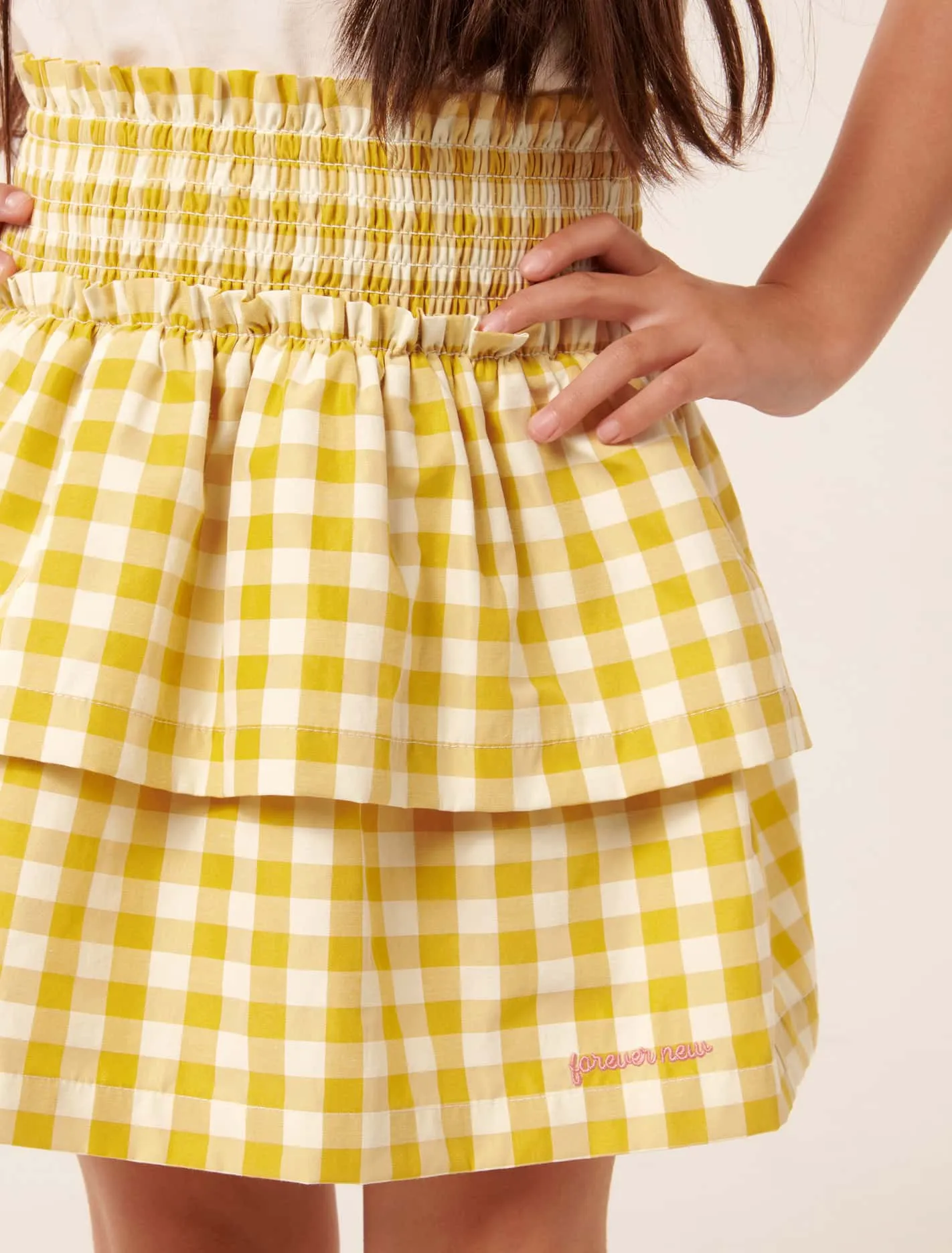 Billie Check Girls Skirt