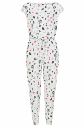 Billie Slinky Jumpsuit in Spaced Ditsy Floral