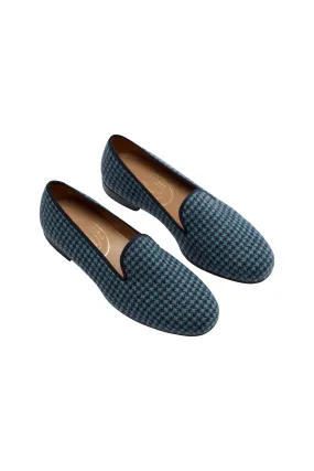 Blue Devon Four Point Star Cashmere Slippers