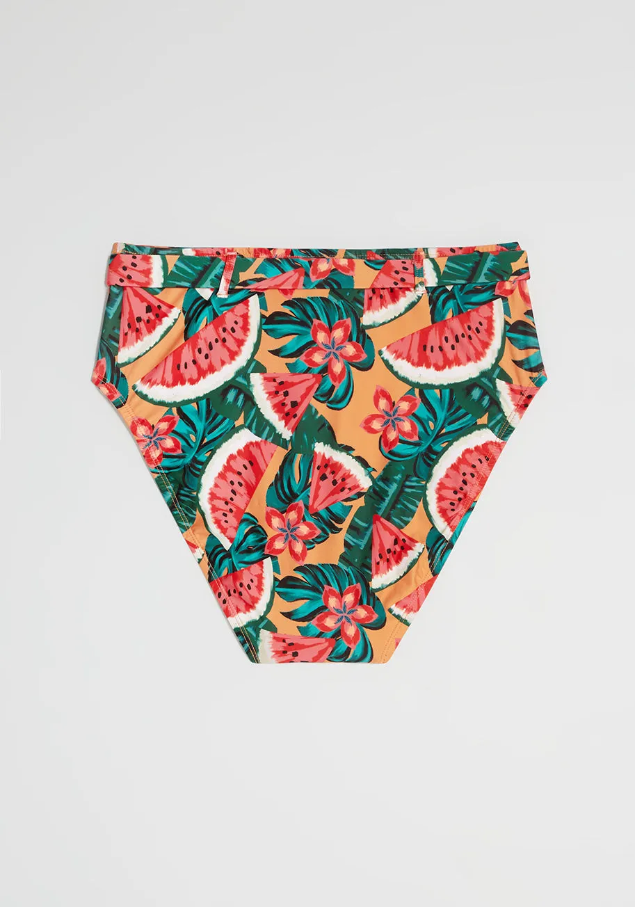 Boardwalk Bliss High-Waisted Bikini Bottom