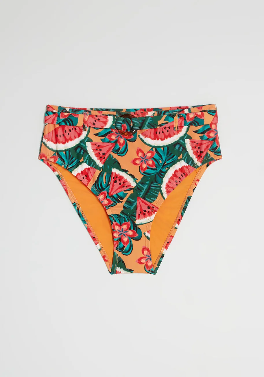 Boardwalk Bliss High-Waisted Bikini Bottom