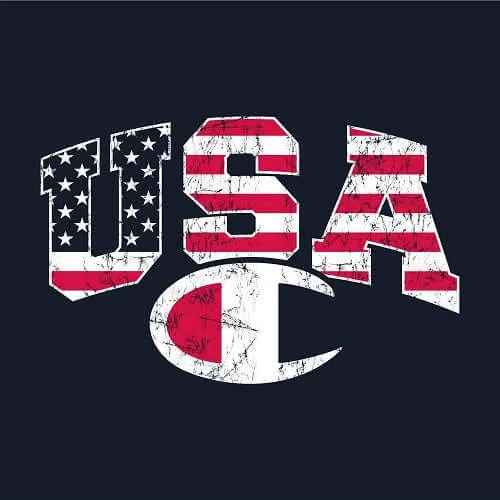 Champion Athletic Short Sleeve USA 1776 T-Shirt