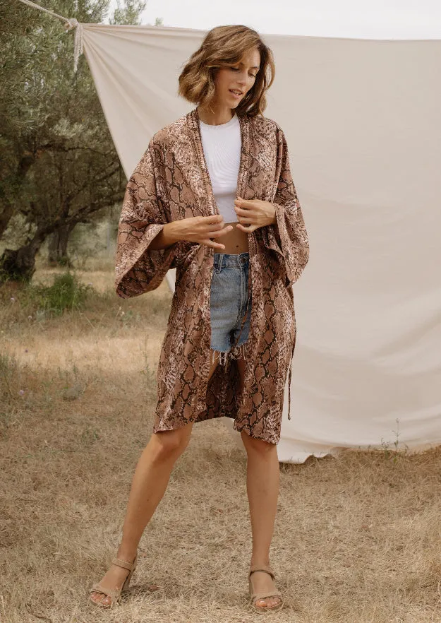 Charo Kimono // Serpent Print