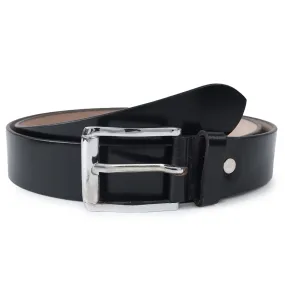 CIMONI Genuine Leather Casual Formal/Office/College Stylish Dailyuse Belt For Men & Boys [Black] (1 Year Gurantee)