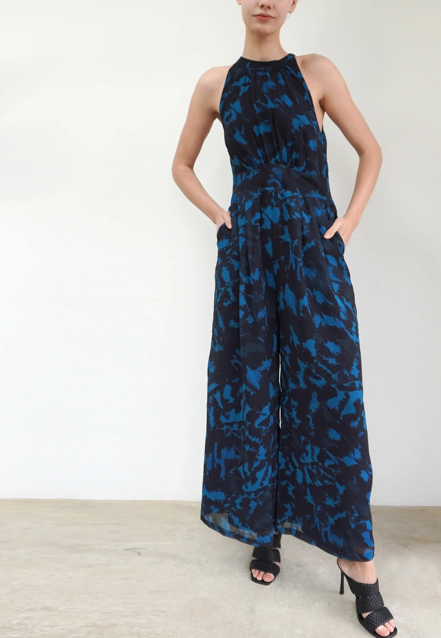 COSMIC JUMPSUIT DOWN PRINT