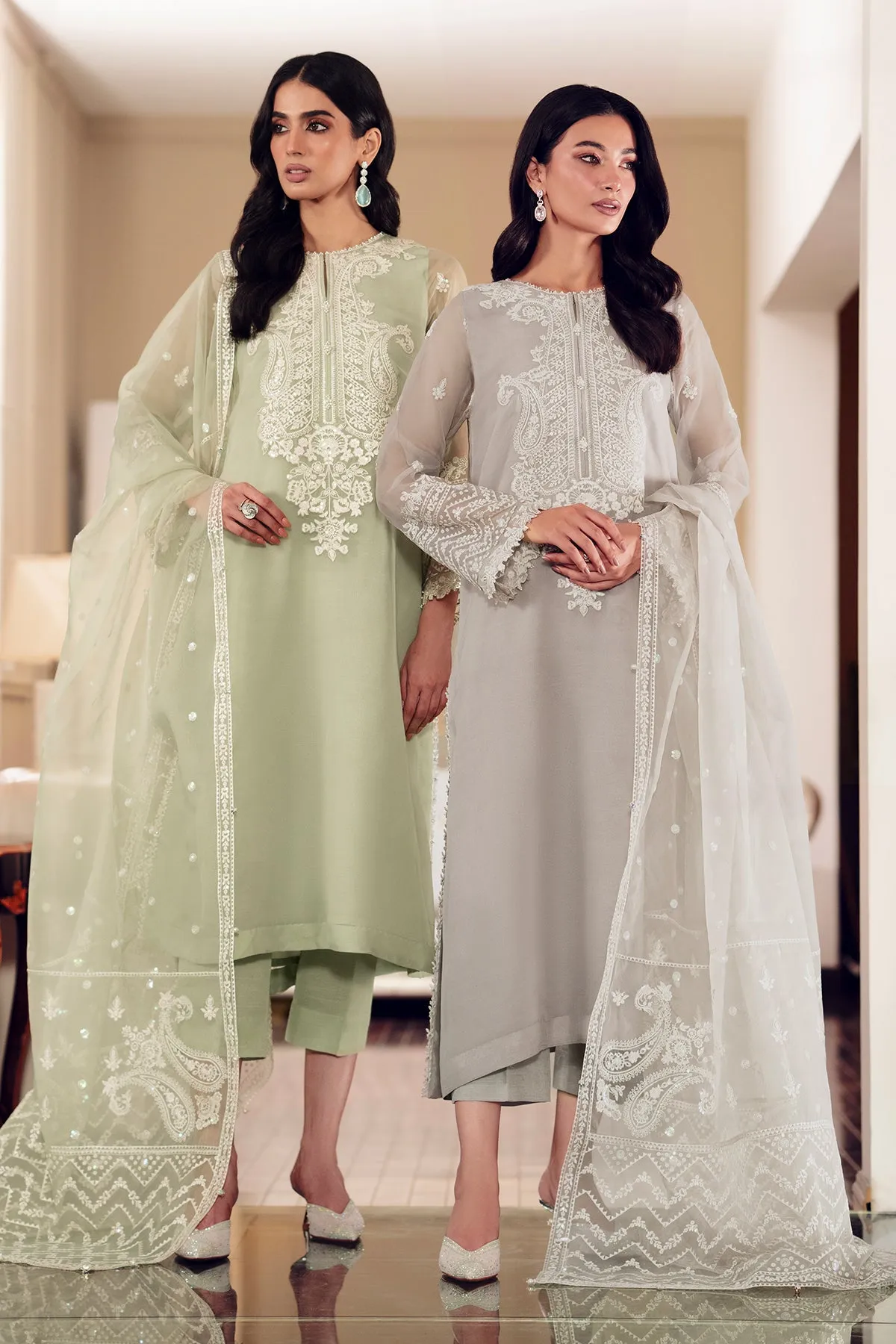 EMBROIDERED CHIFFON PR-894