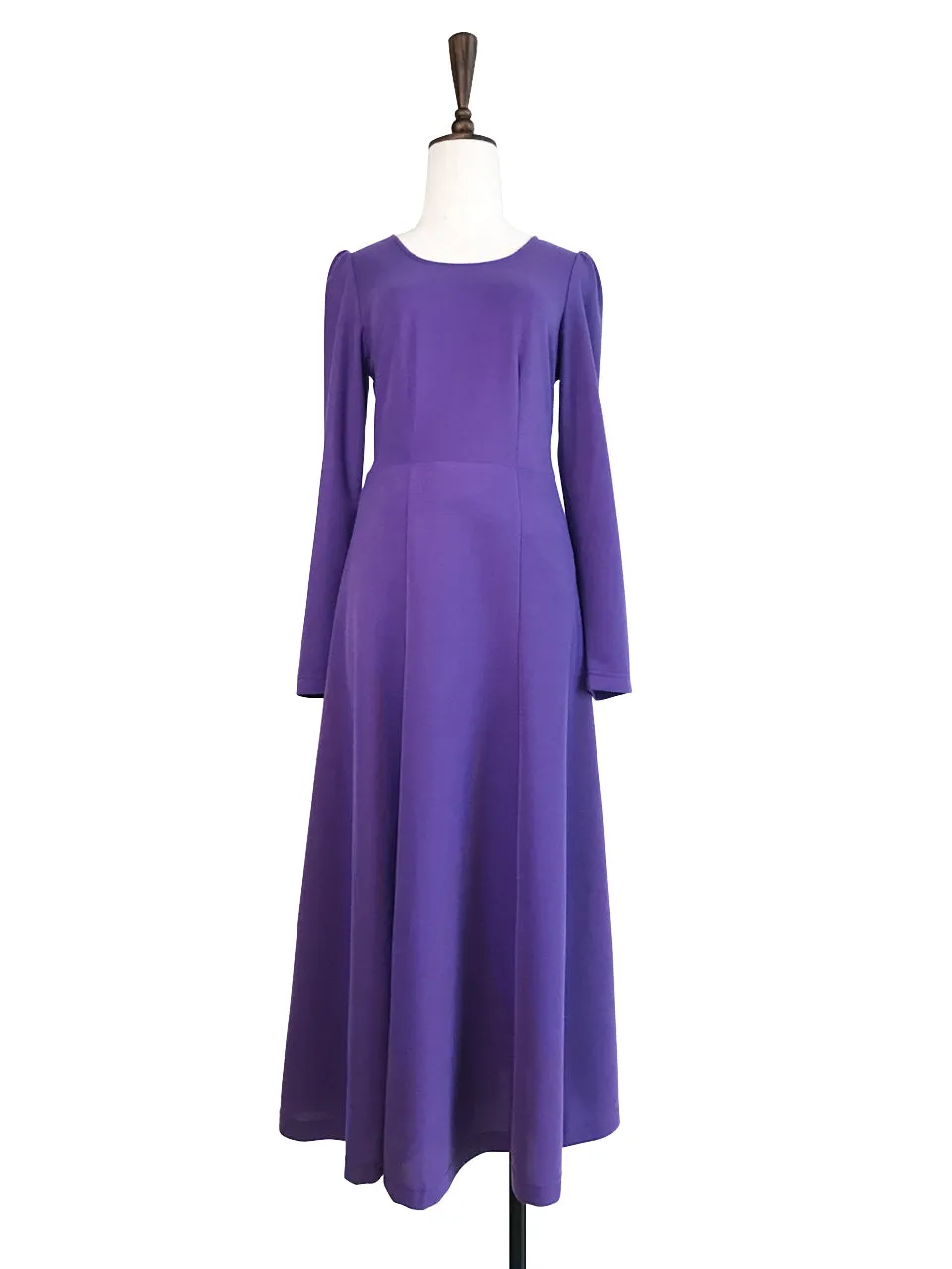 Final Sale! Violet Purple Tie-Back Cotton Blend Maxi Dress