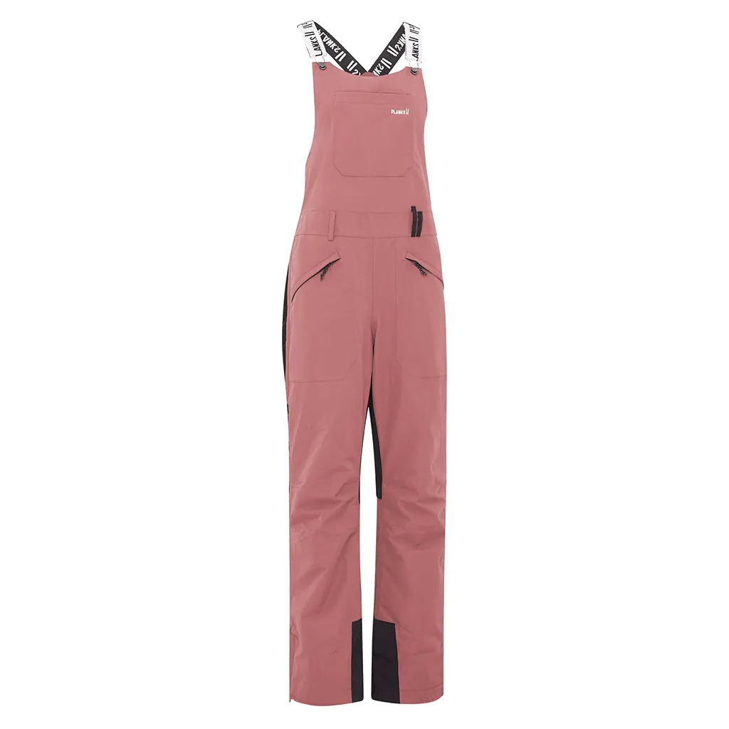 Fun-garees women's bib pants - Clay red