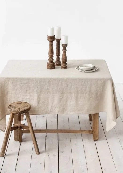 Handmade Linen Tablecloth by MagicLinen - 59" x 79"