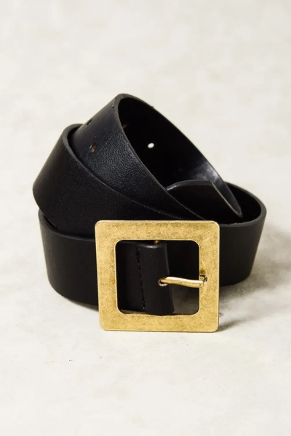 LARGE GOLD SQUARE BUCKLE BELT