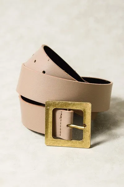 LARGE GOLD SQUARE BUCKLE BELT