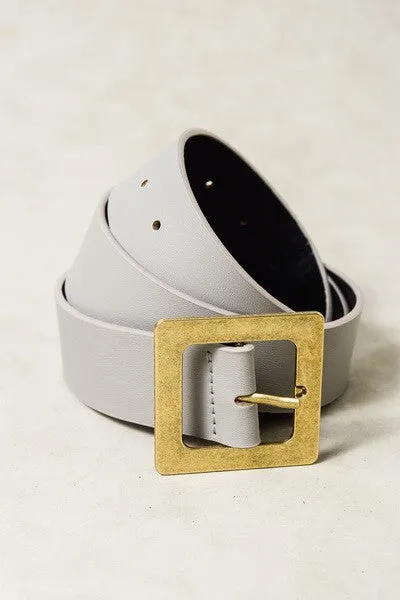 LARGE GOLD SQUARE BUCKLE BELT