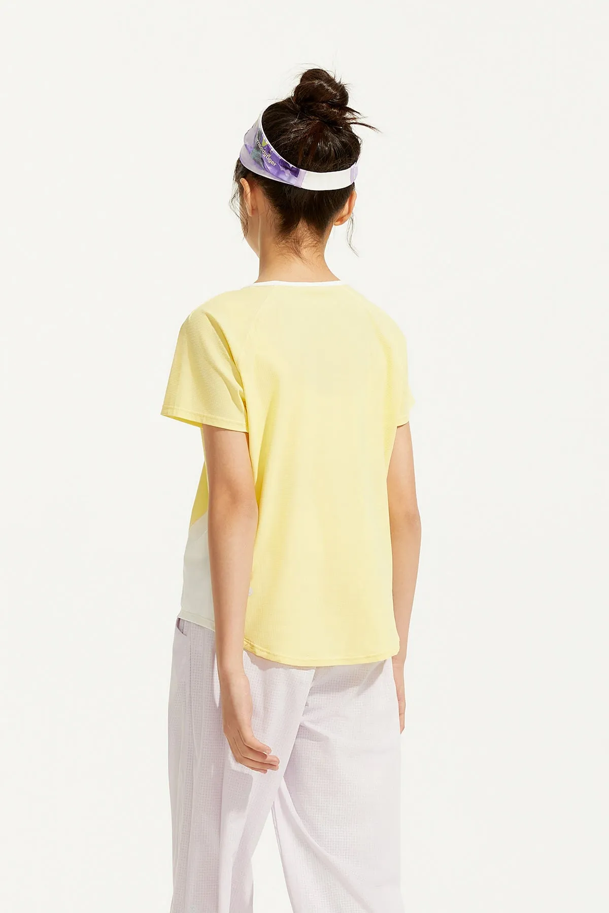 Lattice Color Block Short Sleeves