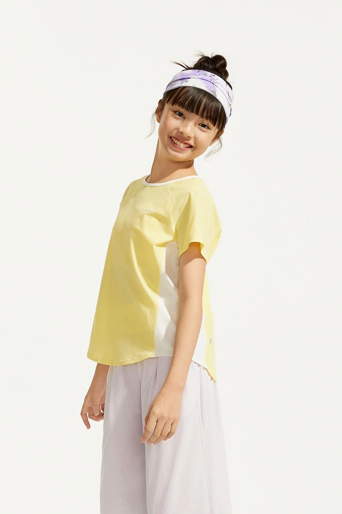 Lattice Color Block Short Sleeves