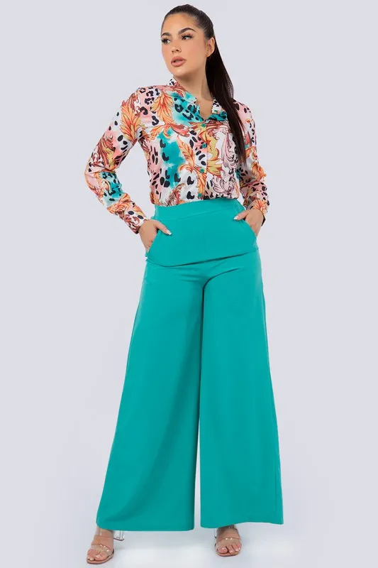 Maureen Fashion Pants and Blouse Set