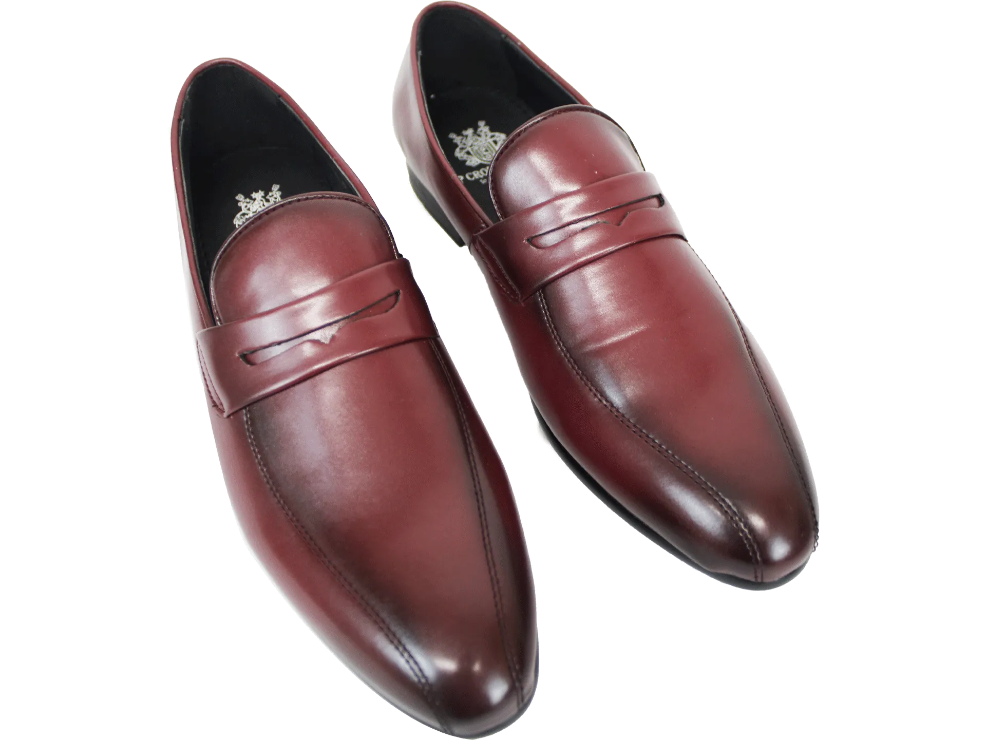 P CROUCH & CO Ox Blood Brown Slip On