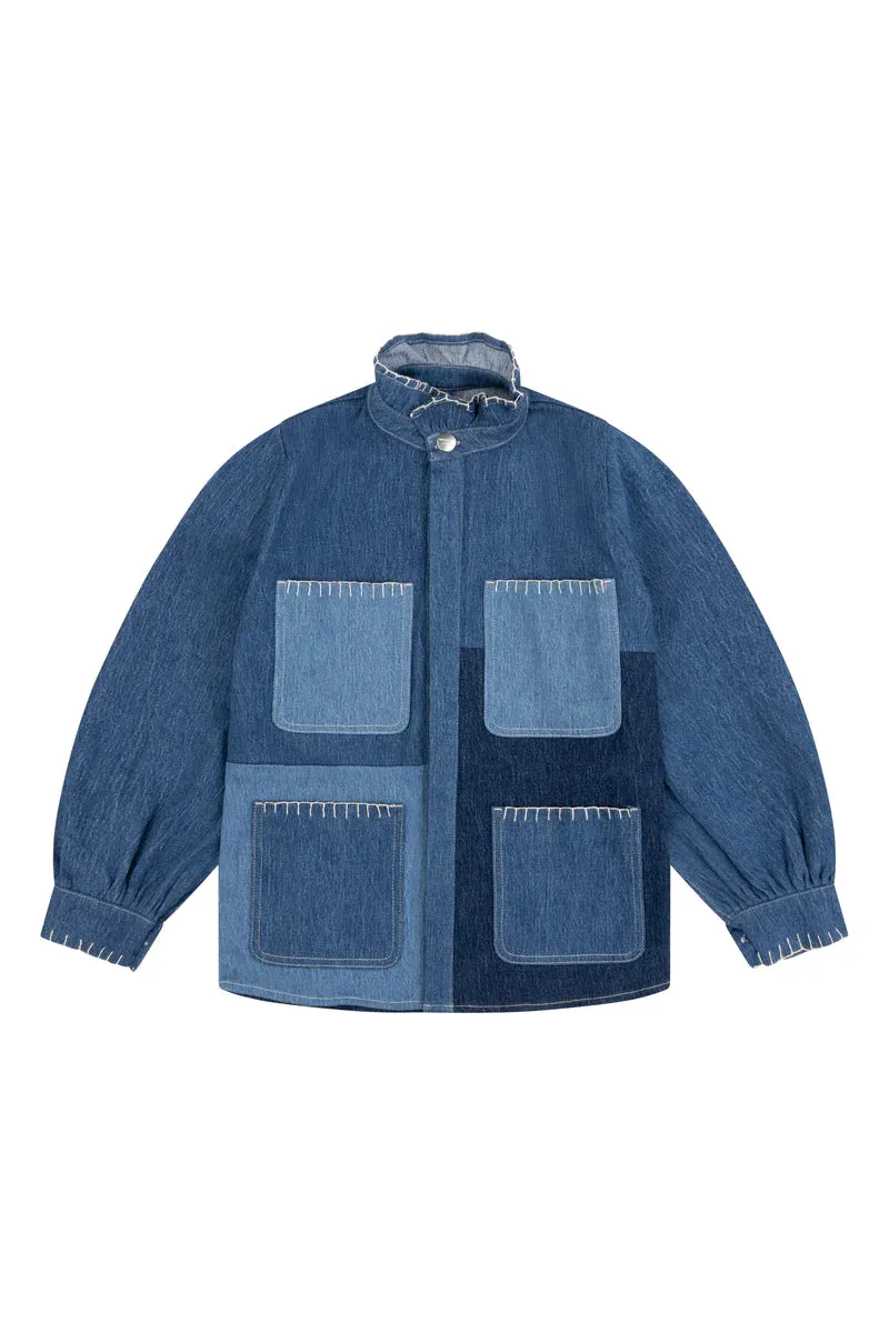 seventy   mochi Pablo Jacket Patched Denim