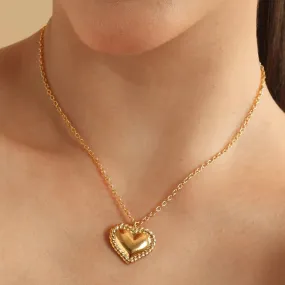 TFC Heartfelt Gold Plated Pendant Necklace