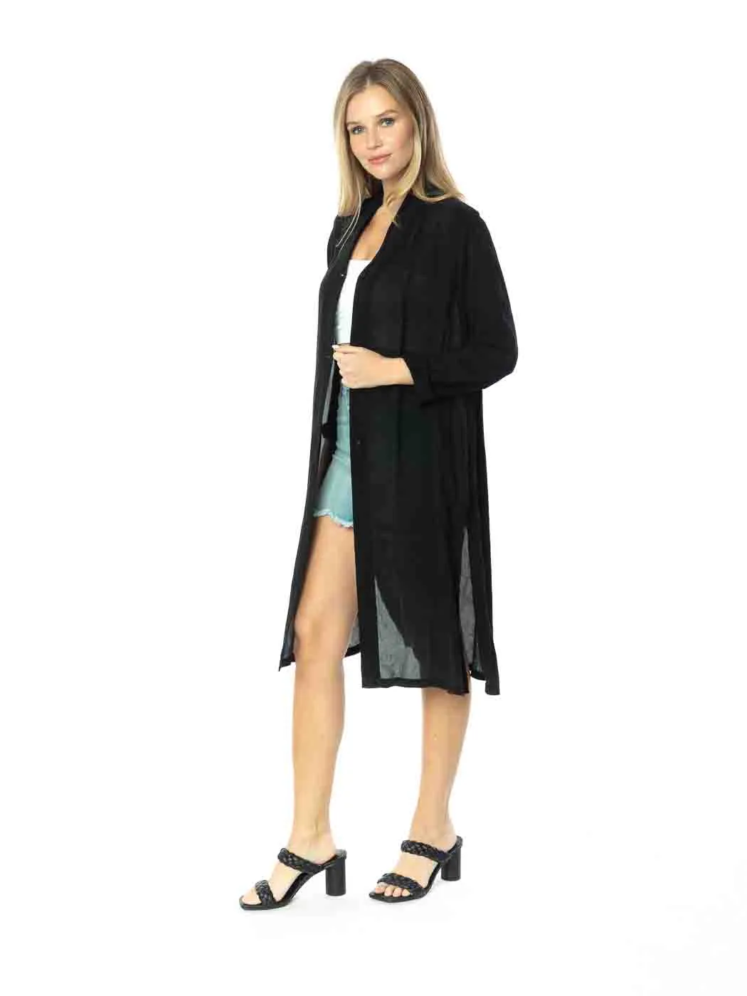 Tianello Sueded CUPRO™   Long "SELENA"  Duster Jacket